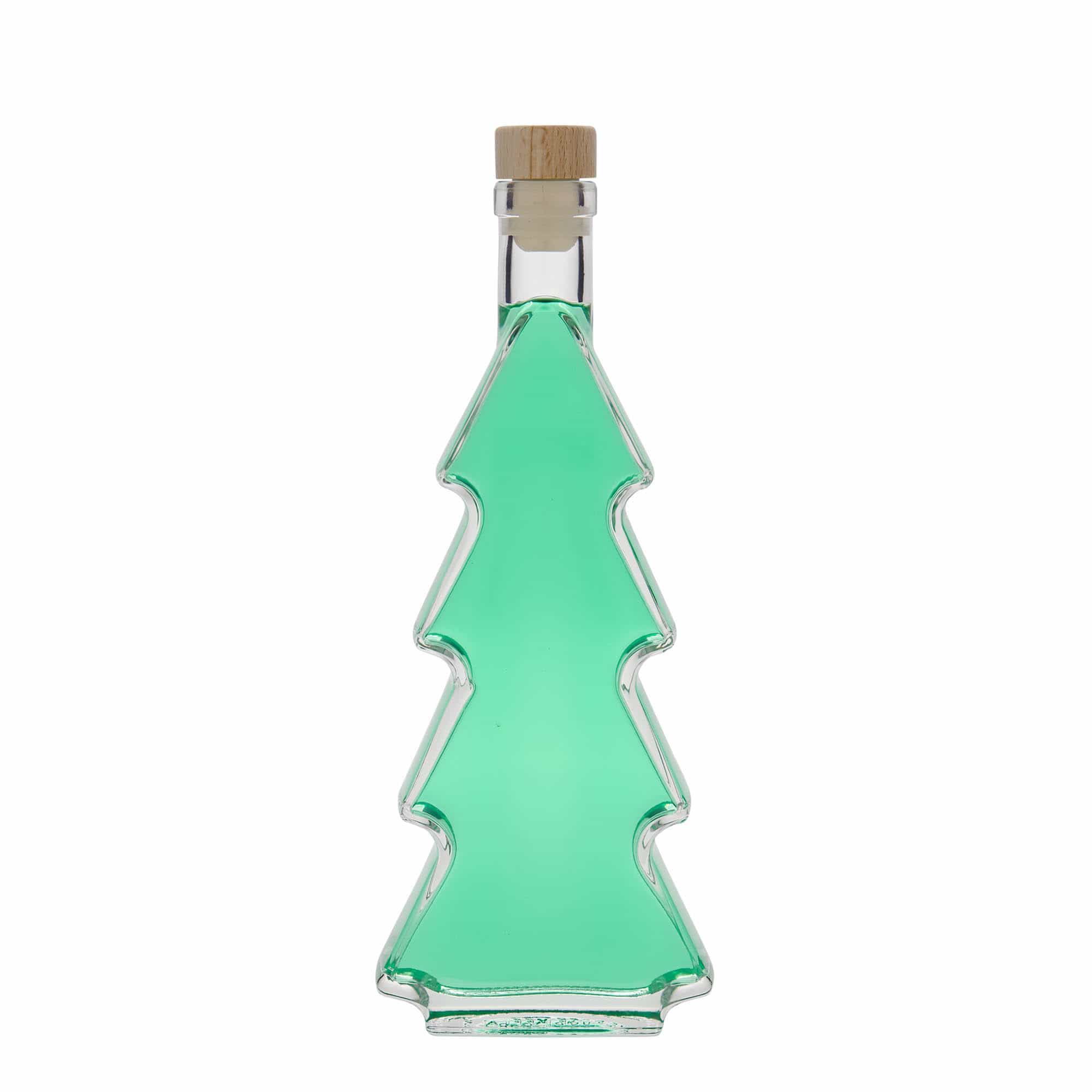 350 ml glass bottle ‘Christmas tree’, opening: cork