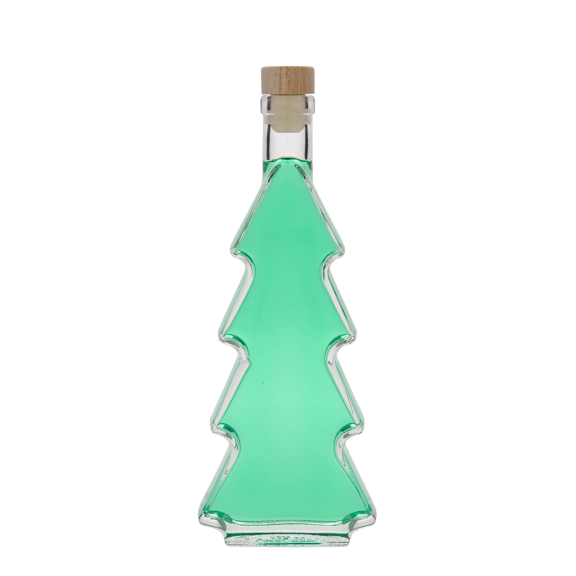 350 ml glass bottle ‘Christmas tree’, opening: cork