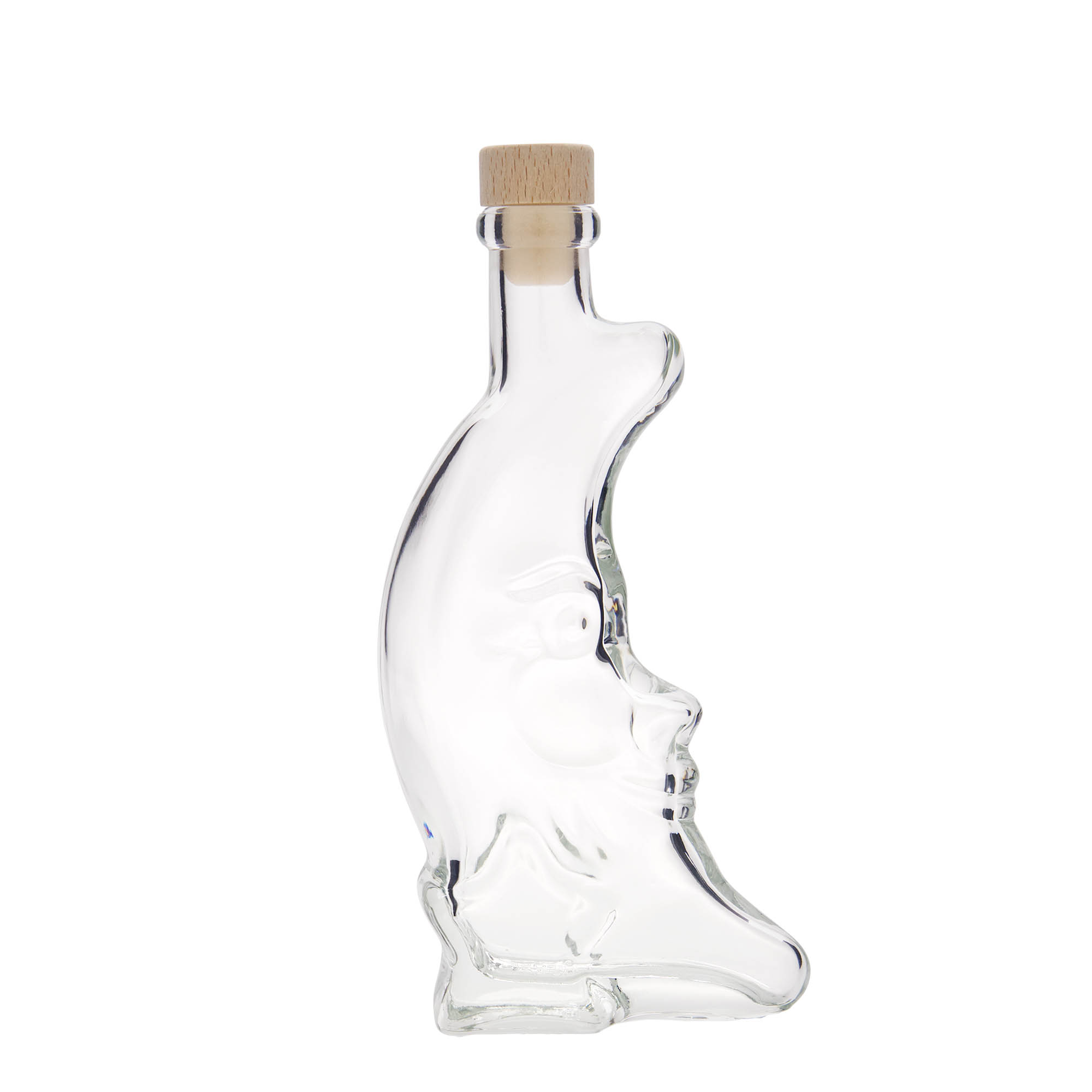 200 ml glass bottle 'Moon', opening: cork