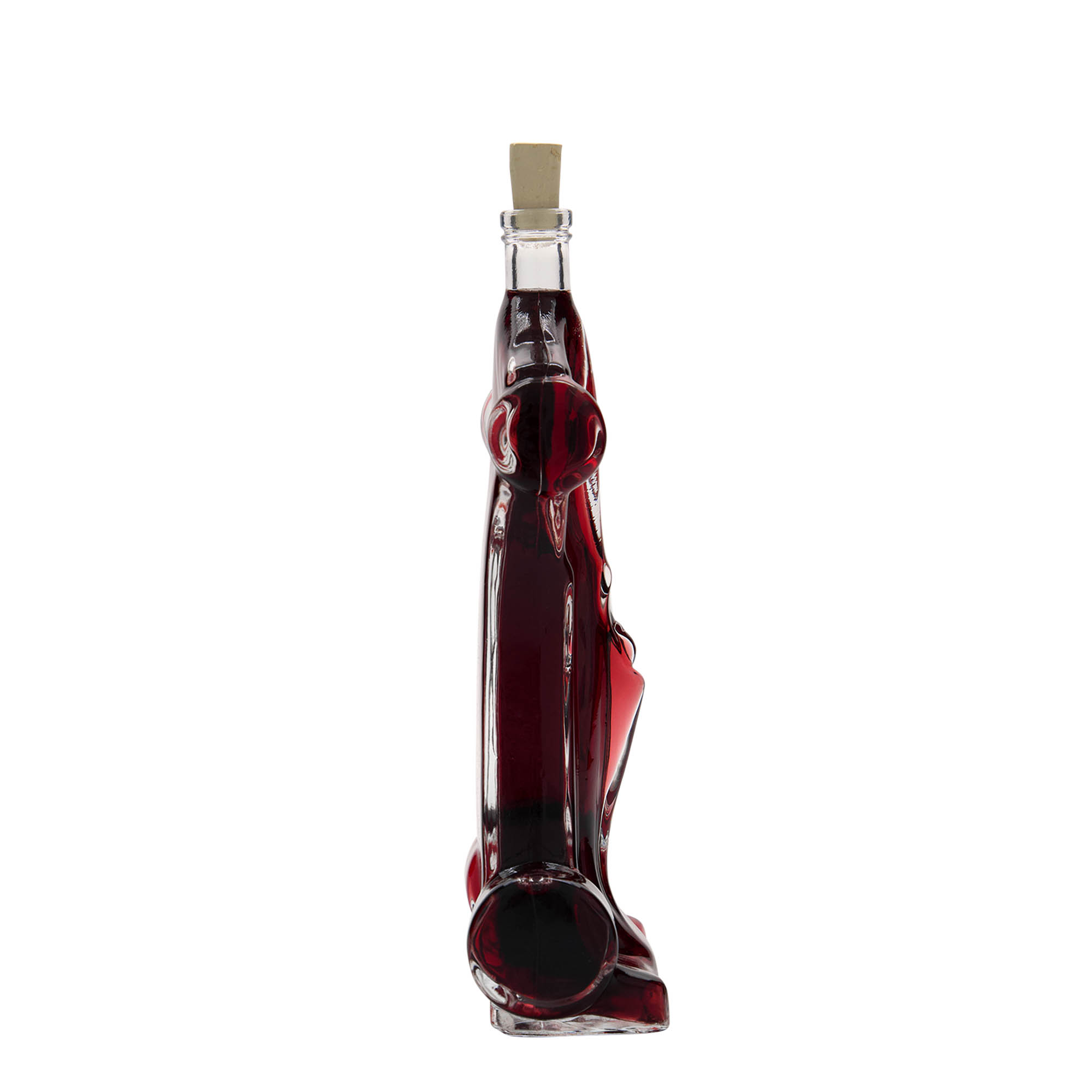 200 ml glass bottle 'Racing Car', opening: cork