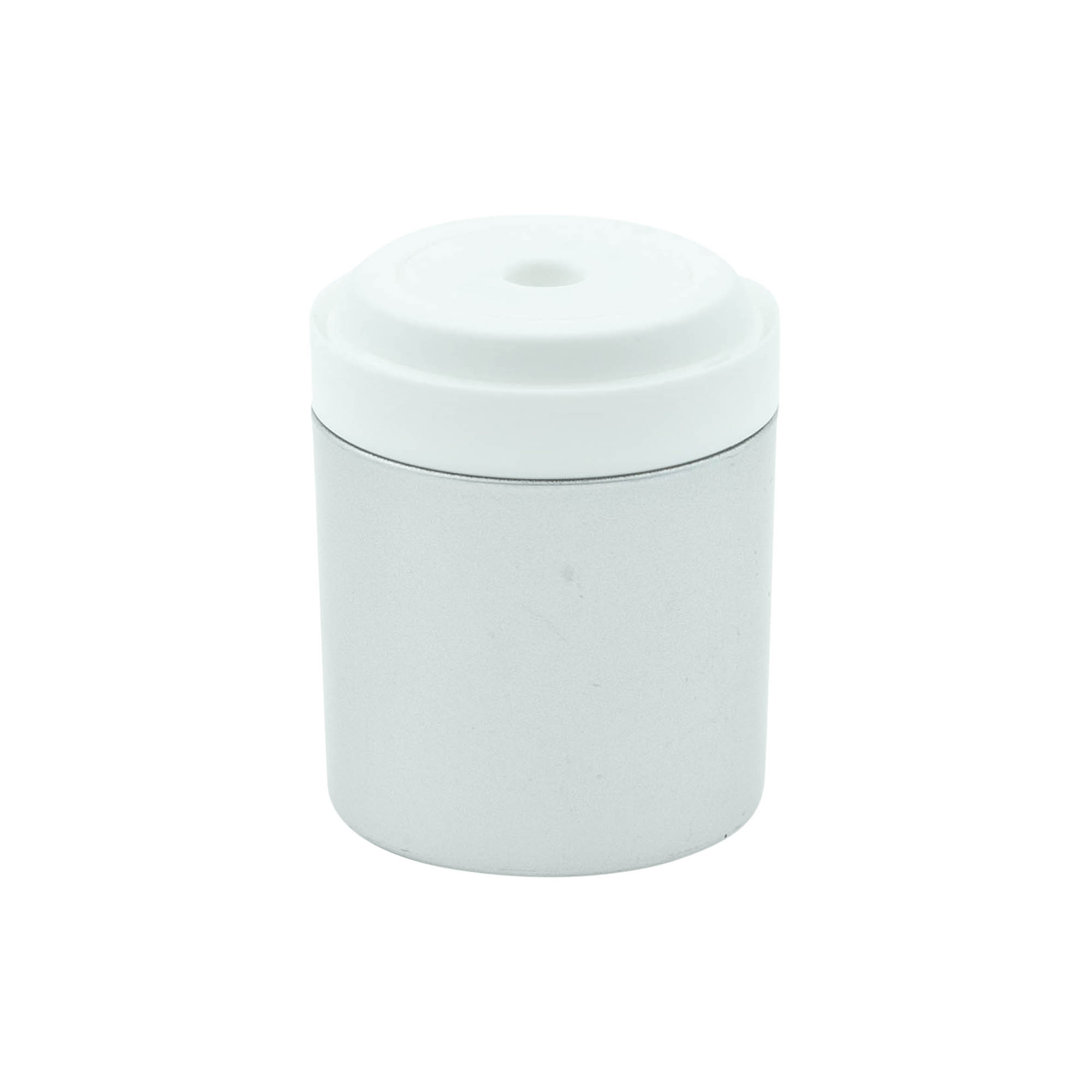 Airless dispenser pump head 'Mezzo', PP plastic, silver