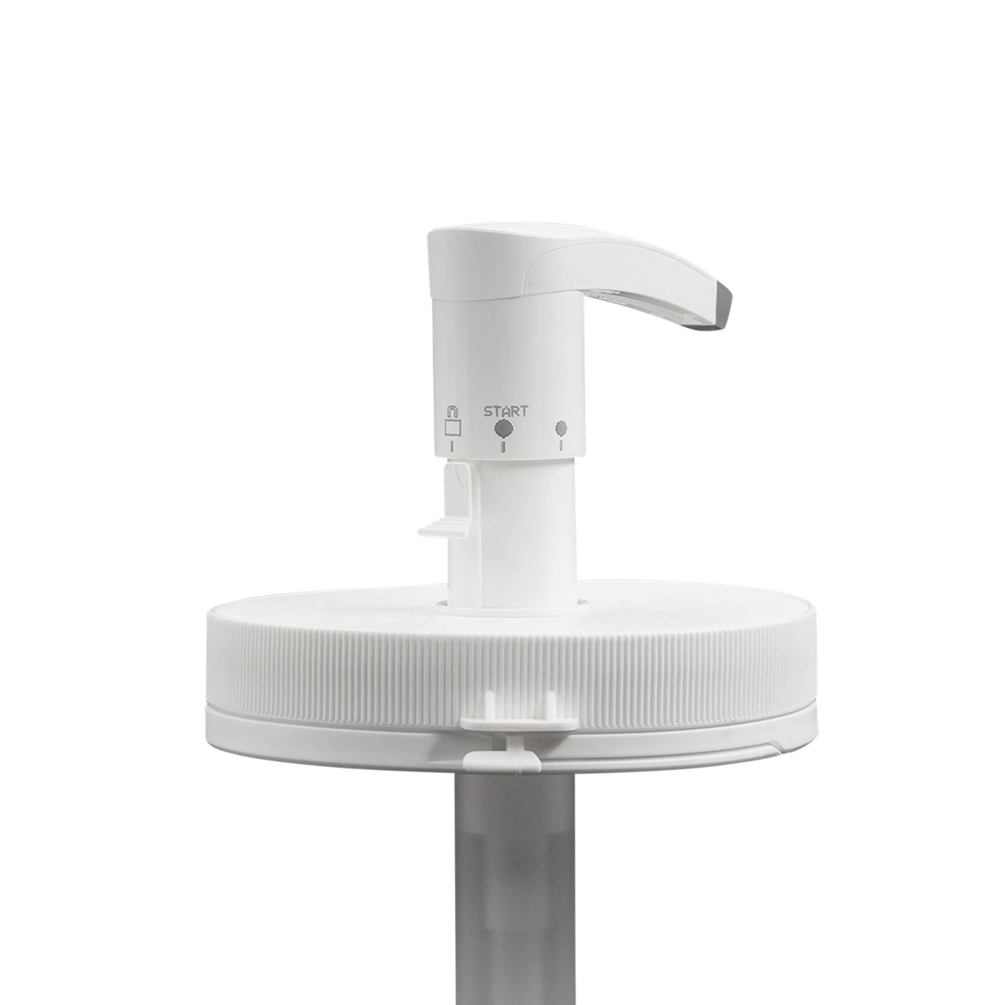 Dispenser pump for 1,240 ml 'Securibox', PE plastic, white, for opening: screw cap Dispenser pump for 1,240 ml 'Securibox', PE plastic, white, for opening: screw cap