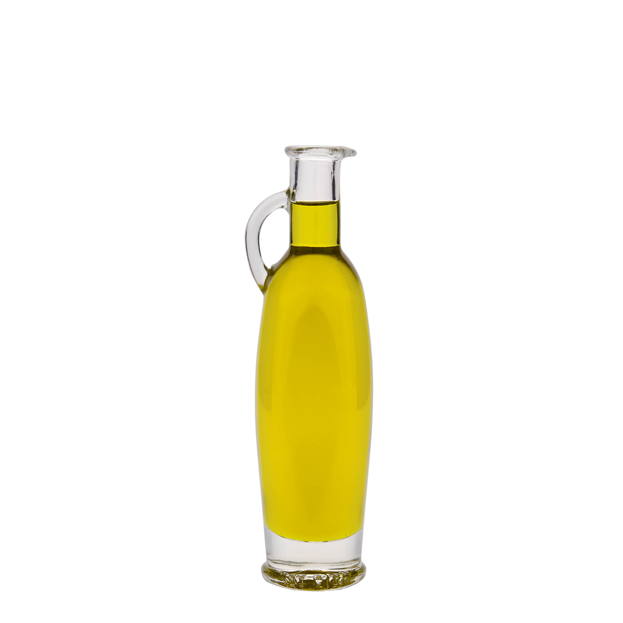 100 ml glass bottle 'Eleganta', oval, closure: cork