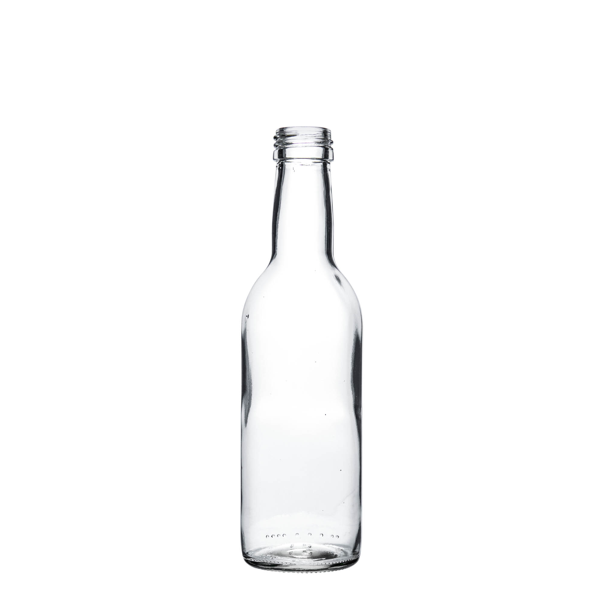 250 ml glass bottle 'Bordeaux', opening: PP 28 250 ml glass bottle 'Bordeaux', opening: PP 28