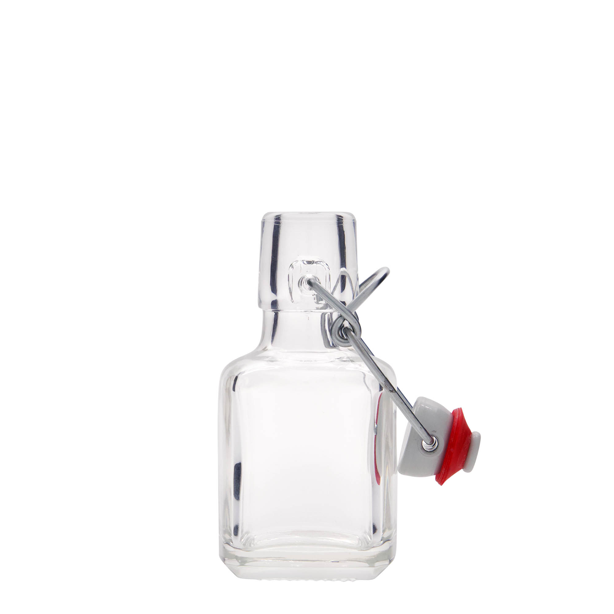 100 ml glass bottle 'Kubica', square, closure: swing top 100 ml glass bottle 'Kubica', square, closure: swing top