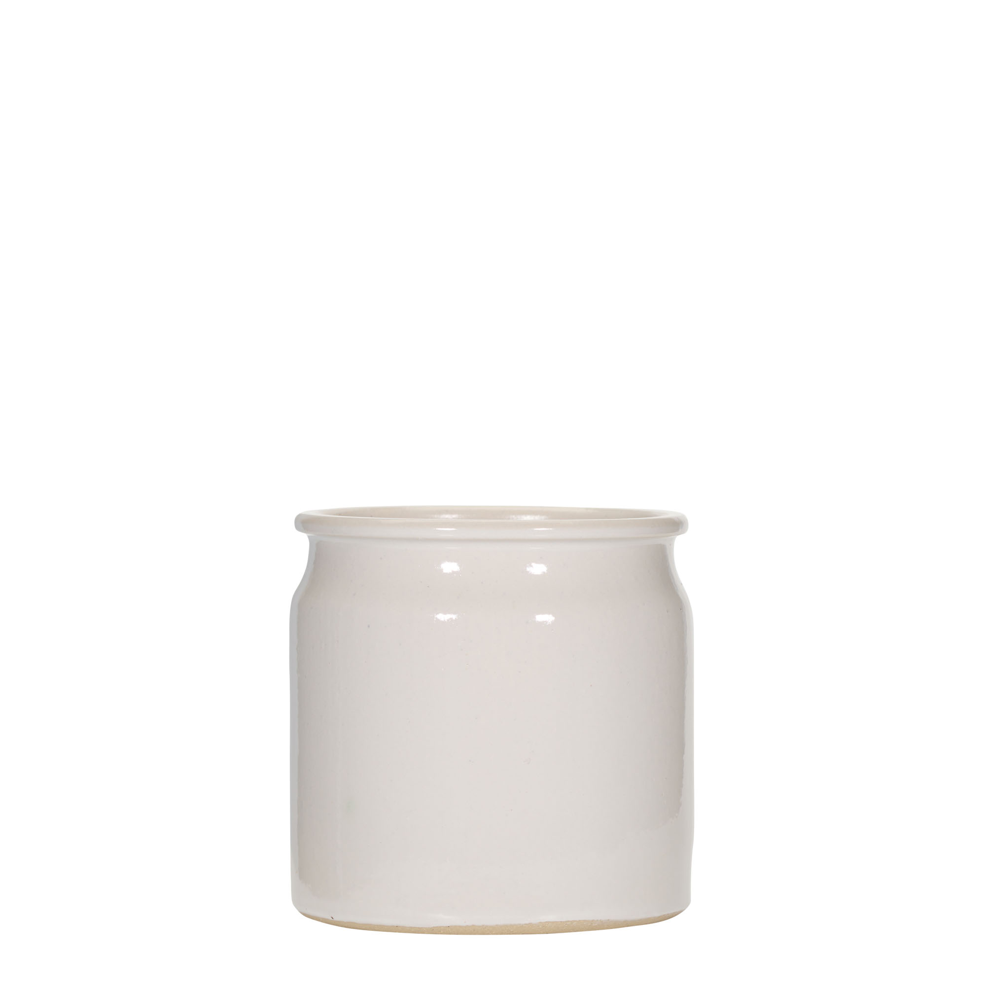 160 ml stoneware pot, ceramic, white, opening: cork 160 ml stoneware pot, ceramic, white, opening: cork