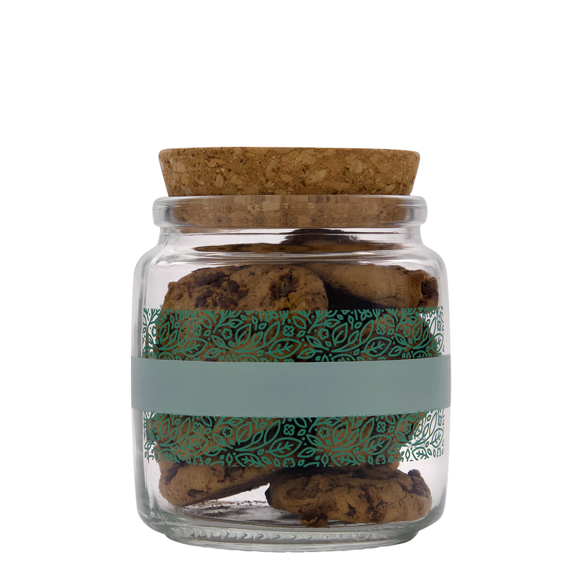 750 ml cork glass 'Giara', design: Naturalmente verde, opening: cork 750 ml cork glass 'Giara', design: Naturalmente verde, opening: cork