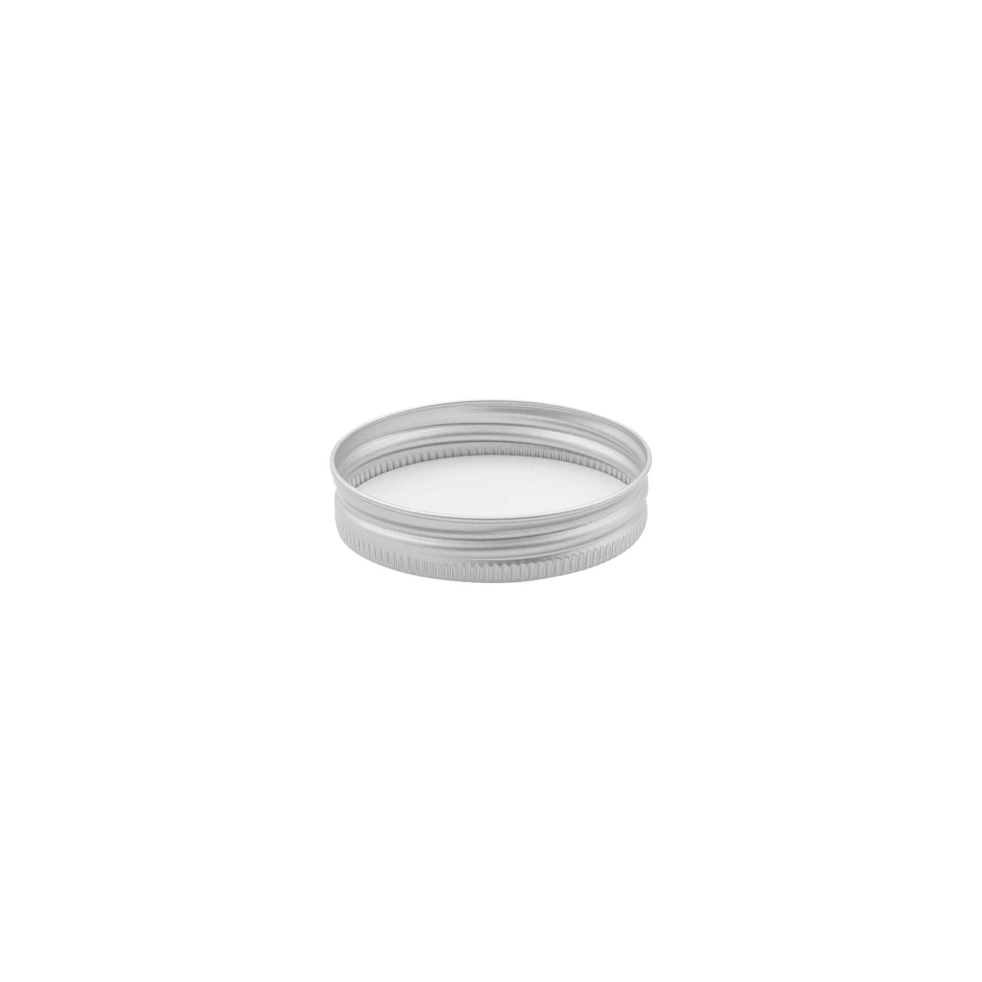 Screw cap, metal, silver, for opening: 48/400