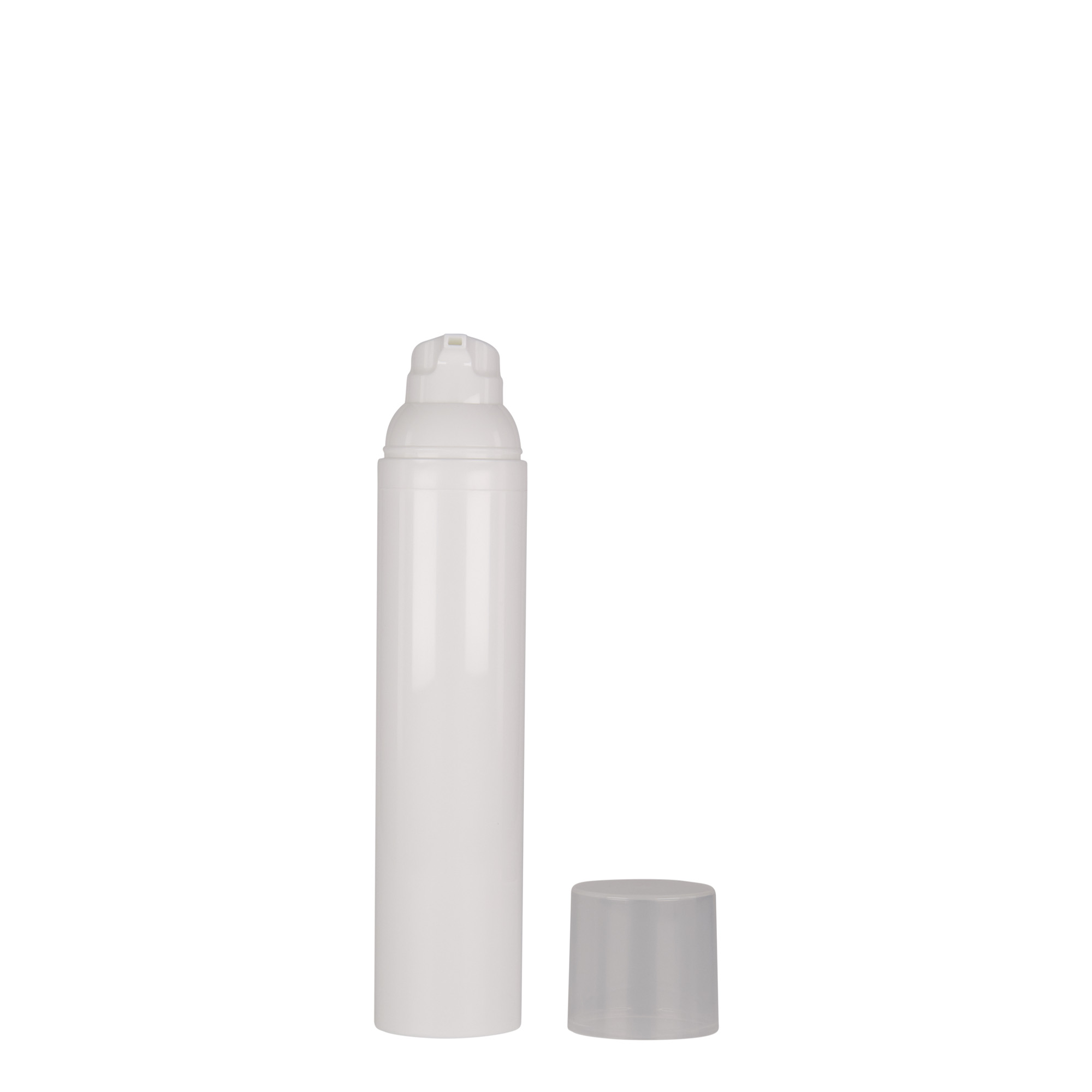 100 ml Airless Dispenser 'Mezzo', PP plastic, white 100 ml Airless Dispenser 'Mezzo', PP plastic, white