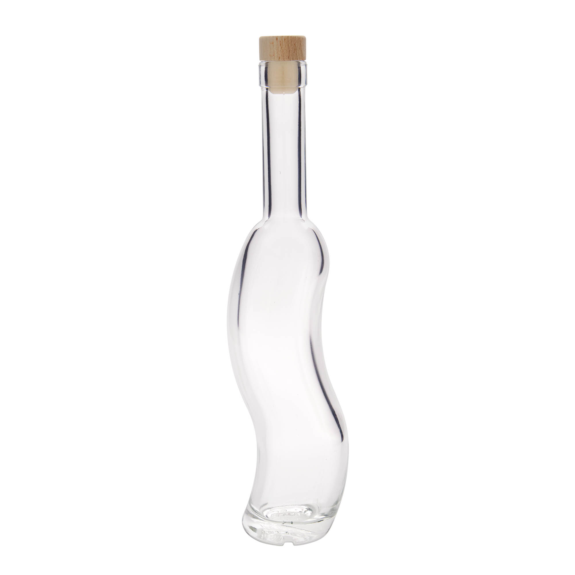 350 ml glass bottle ‘La-Ola’, semi-round, opening: cork