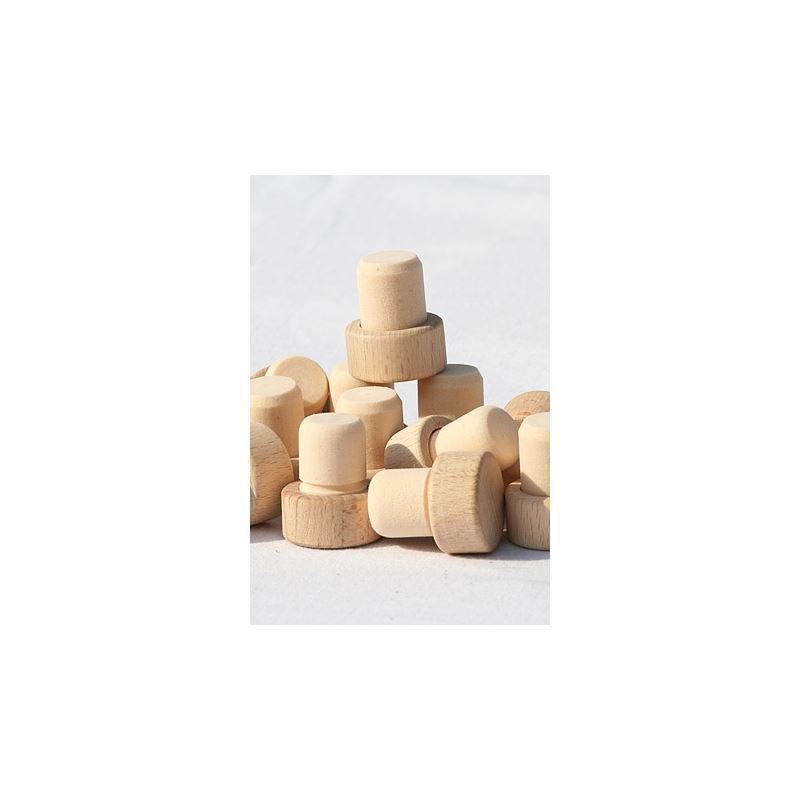 16 mm mushroom cork, plastic/wood, multicolour, for opening: cork