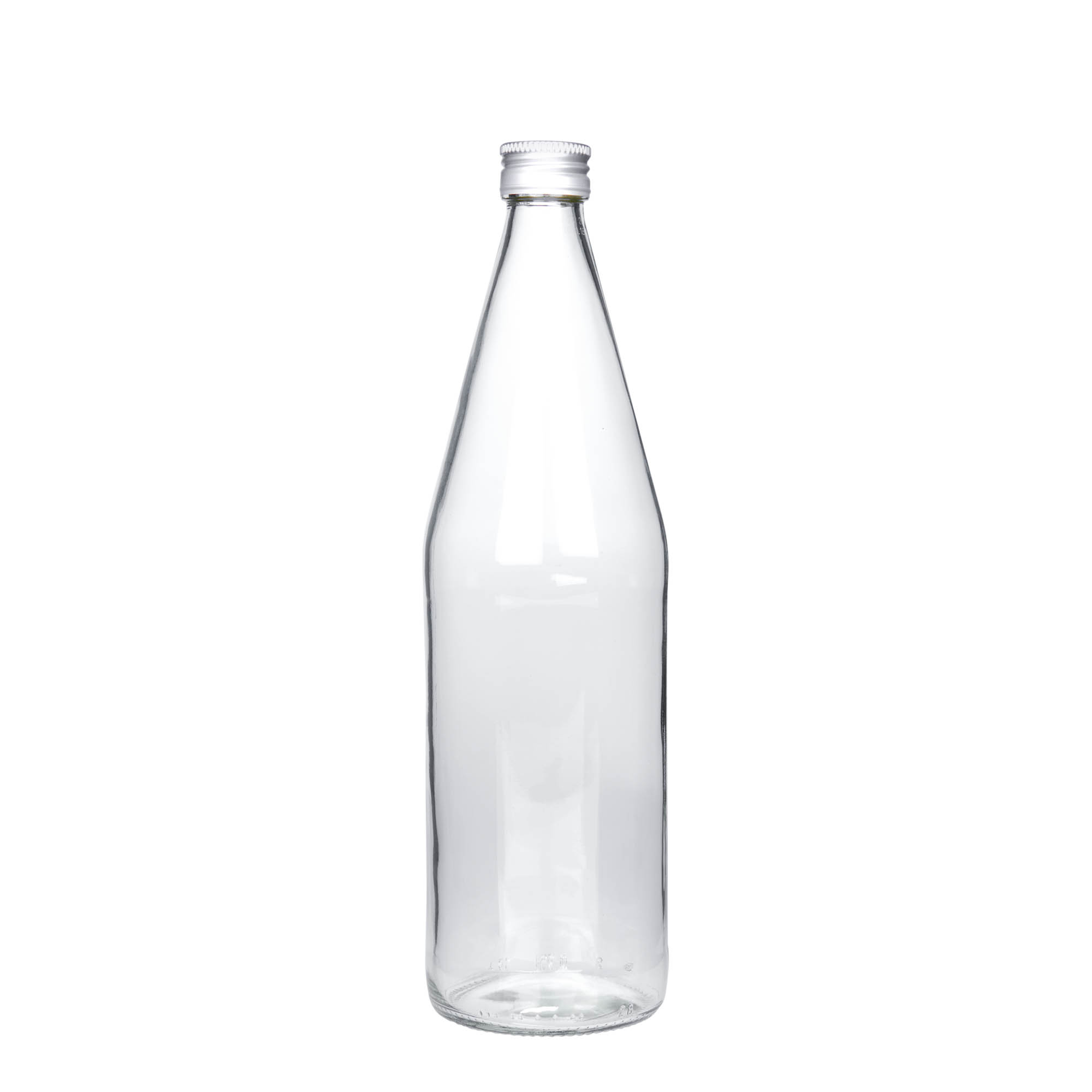 750 ml universal bottle carrot shape, glass, opening: PP 28