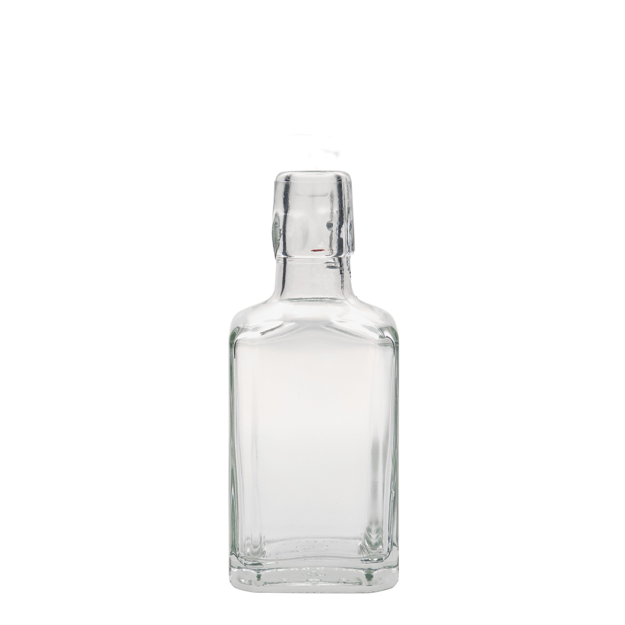 250 ml glass bottle 'Rialto', square, opening: swing top closure