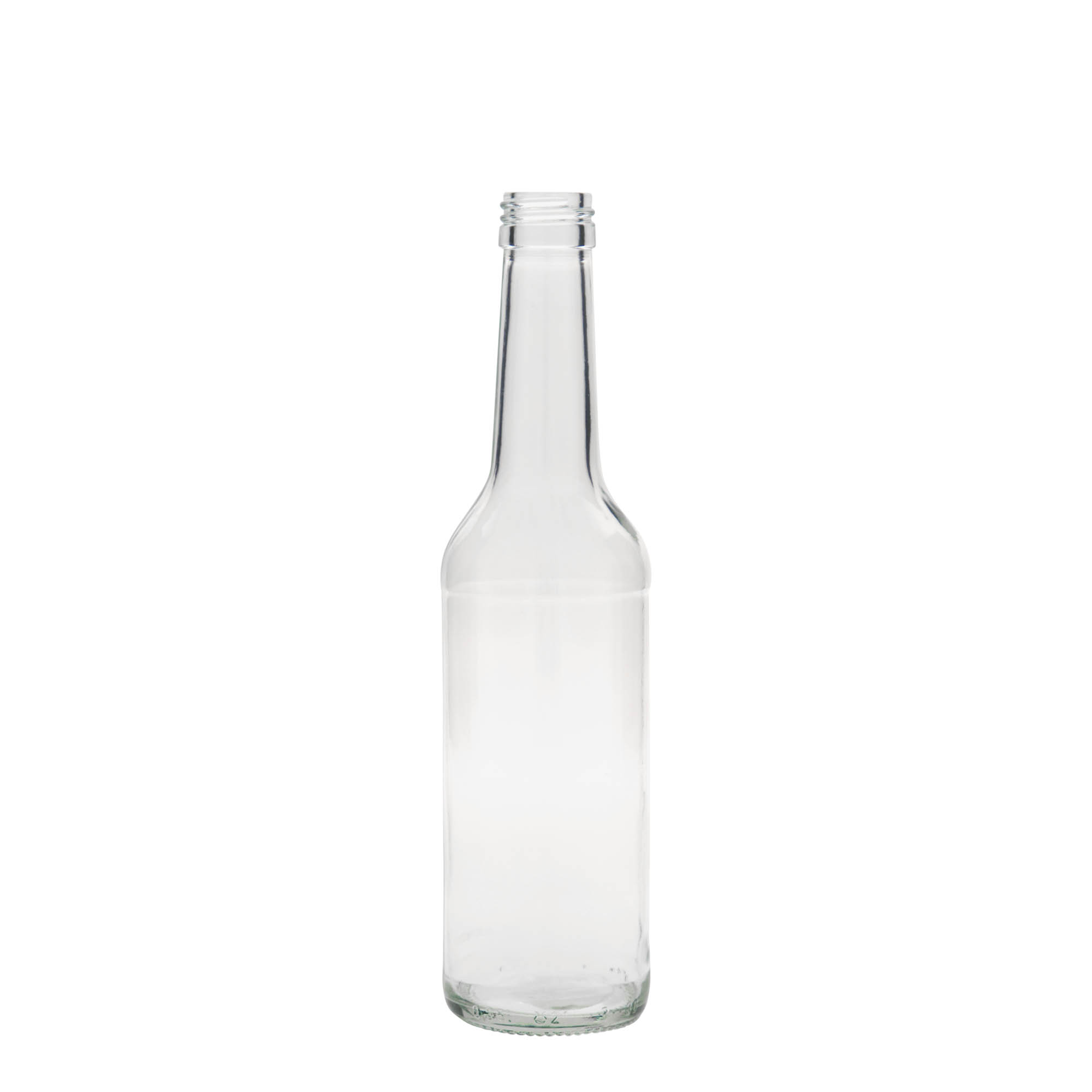 350 ml straight neck glass bottle, closure: PP 28 350 ml straight neck glass bottle, closure: PP 28