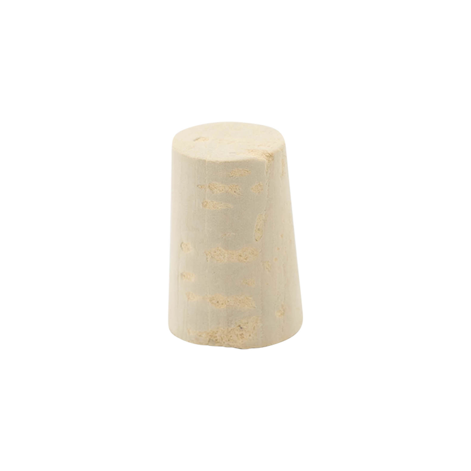 Tapered cork 19-23 x 33, natural cork, bleached, for opening: cork