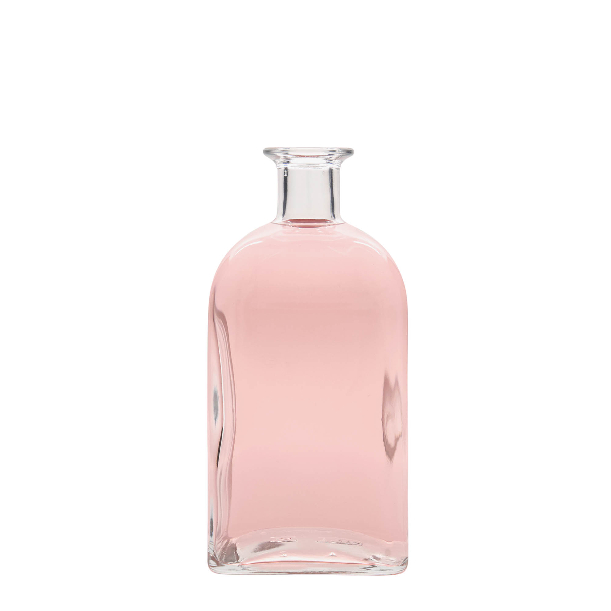700 ml glass bottle Apothecary Carré, square, opening: cork 700 ml glass bottle Apothecary Carré, square, opening: cork
