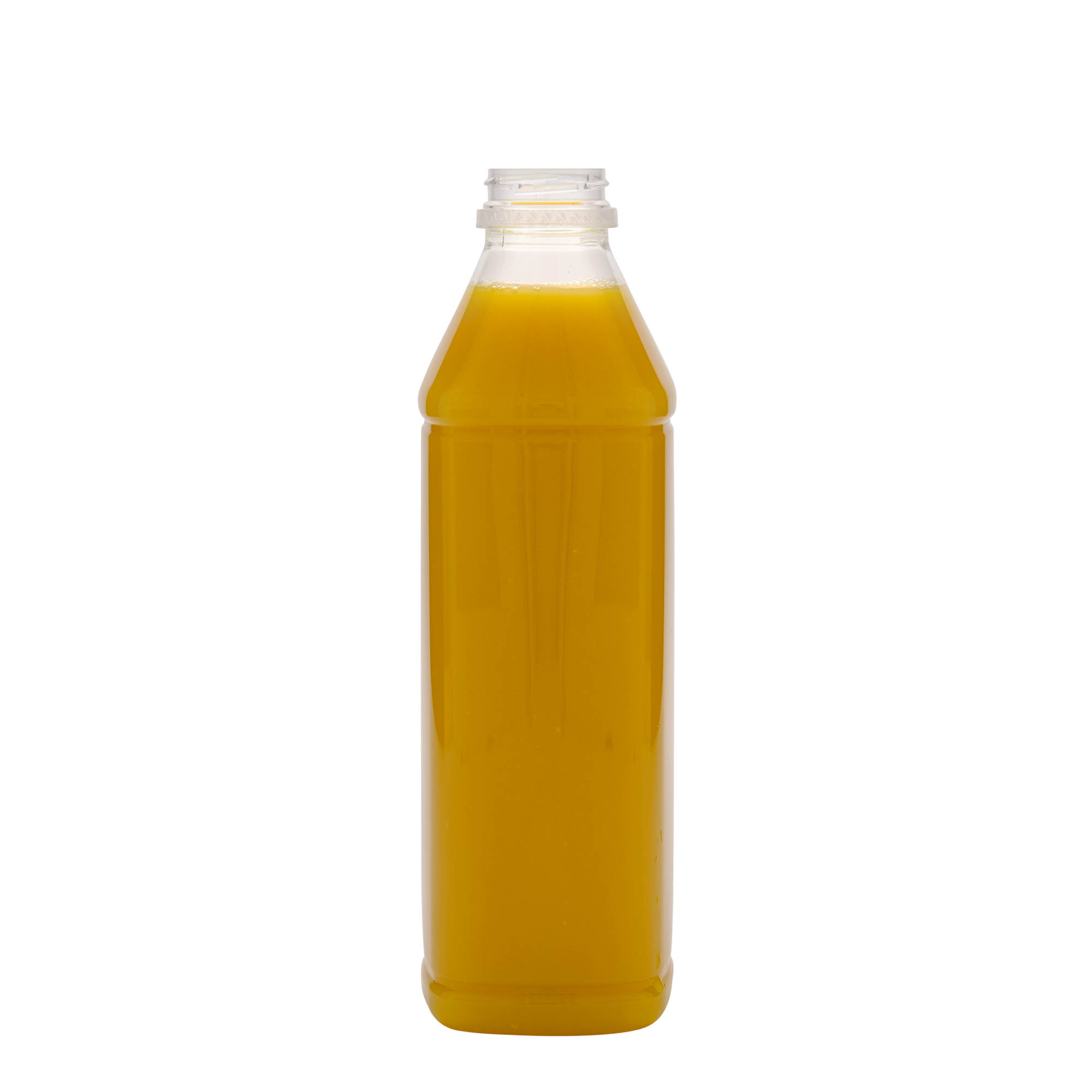 1,000 ml PET bottle 'Milk and Juice Carré', square, plastic, opening: 38 mm