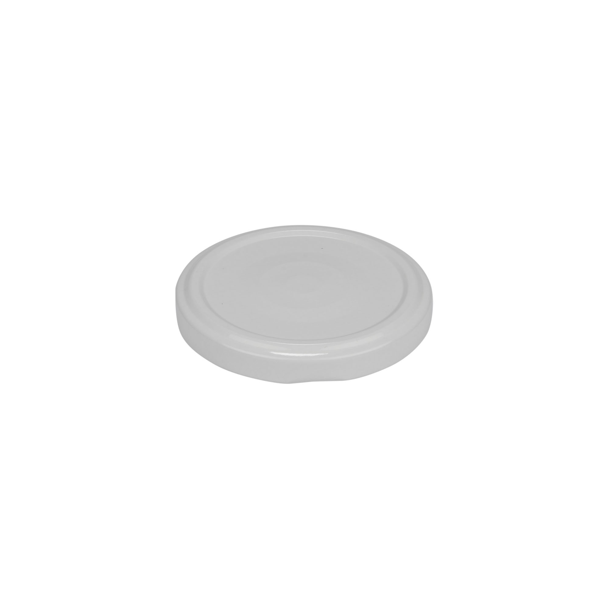Twist off lid, tinplate, white, for opening: TO 66 Twist off lid, tinplate, white, for opening: TO 66