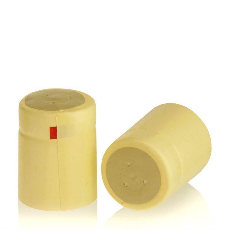 Shrink capsule 32x41, PVC plastic, champagne Shrink capsule 32x41, PVC plastic, champagne