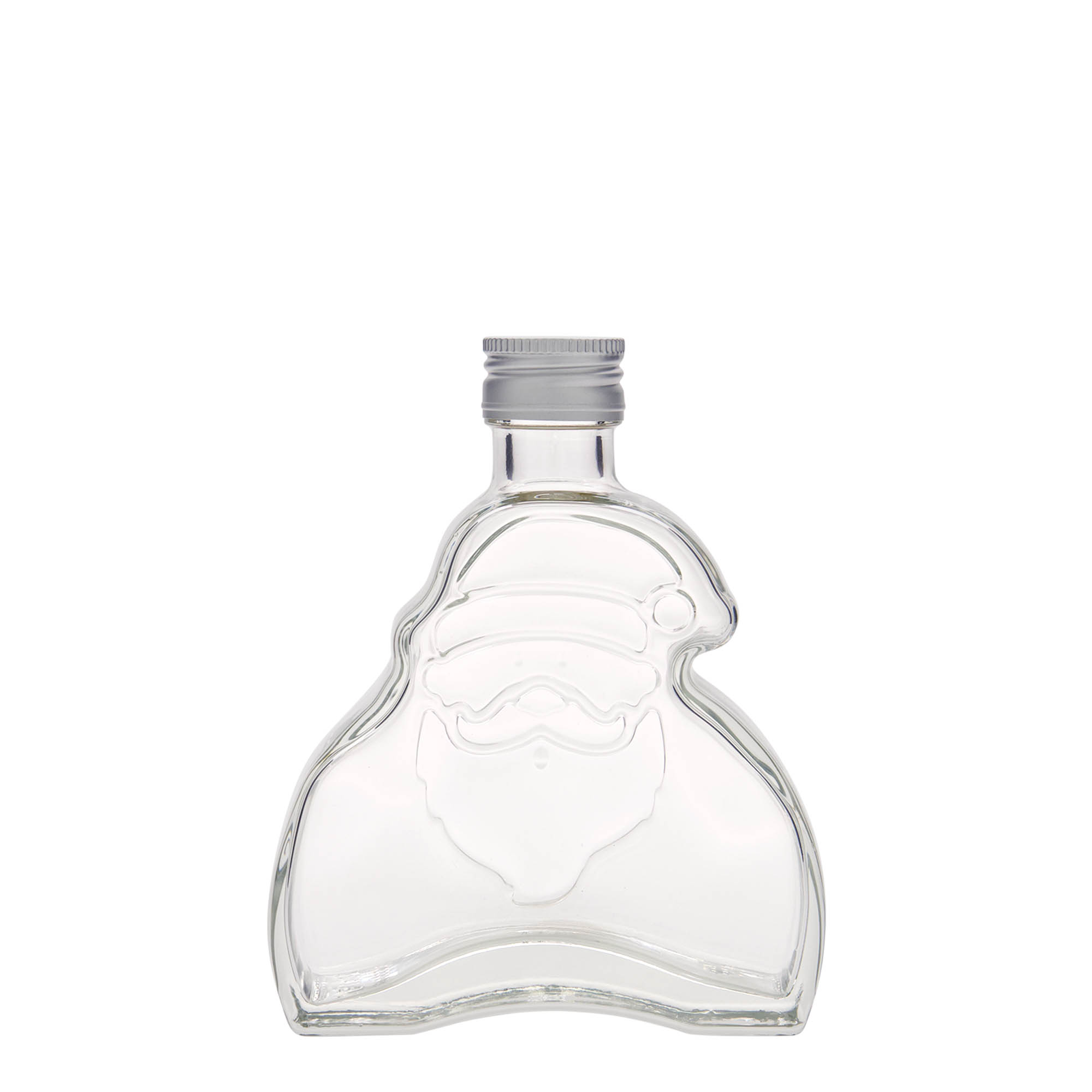 200 ml glass bottle 'Santa Claus', opening: PP 28 200 ml glass bottle 'Santa Claus', opening: PP 28