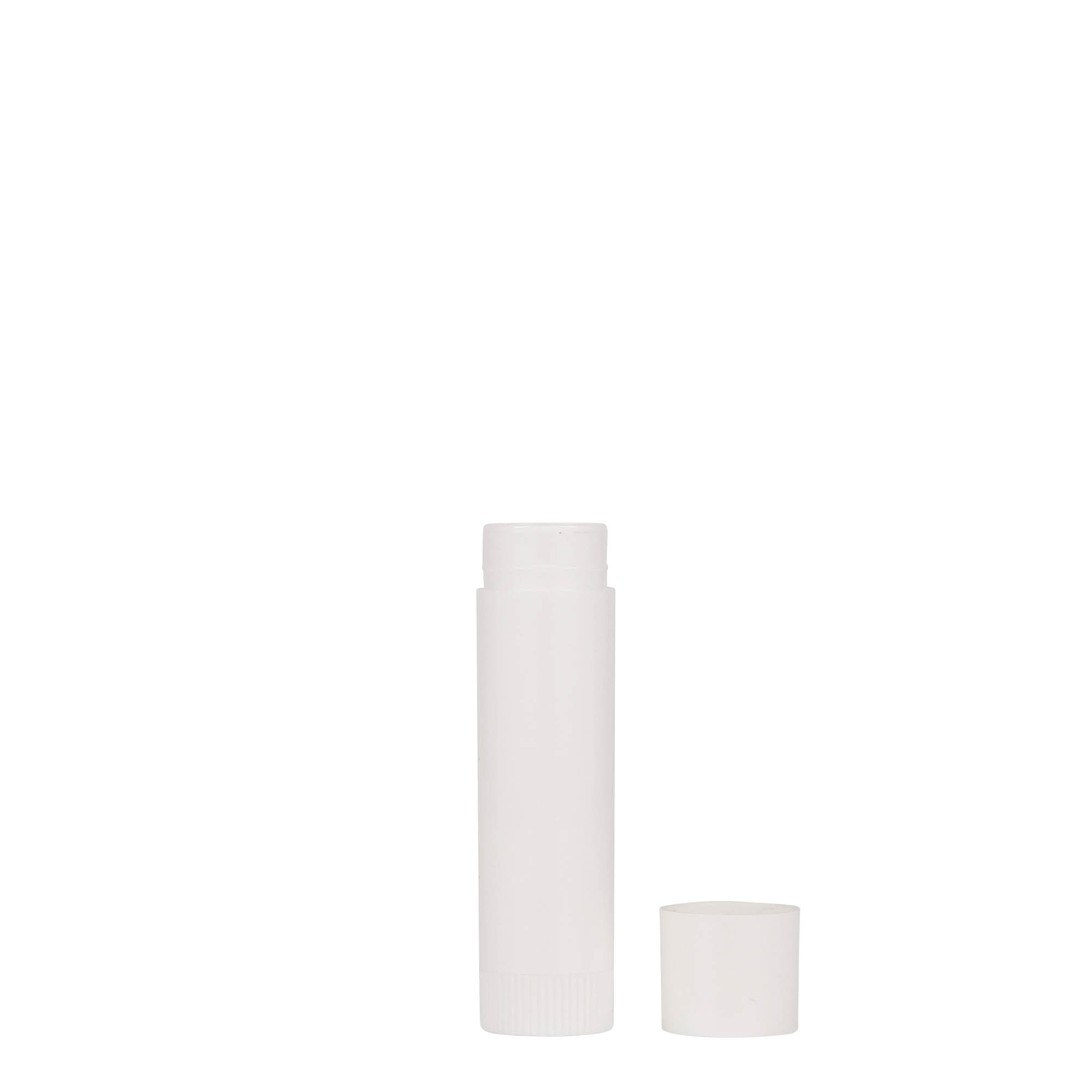 6 ml lipstick tube, PP plastic, white