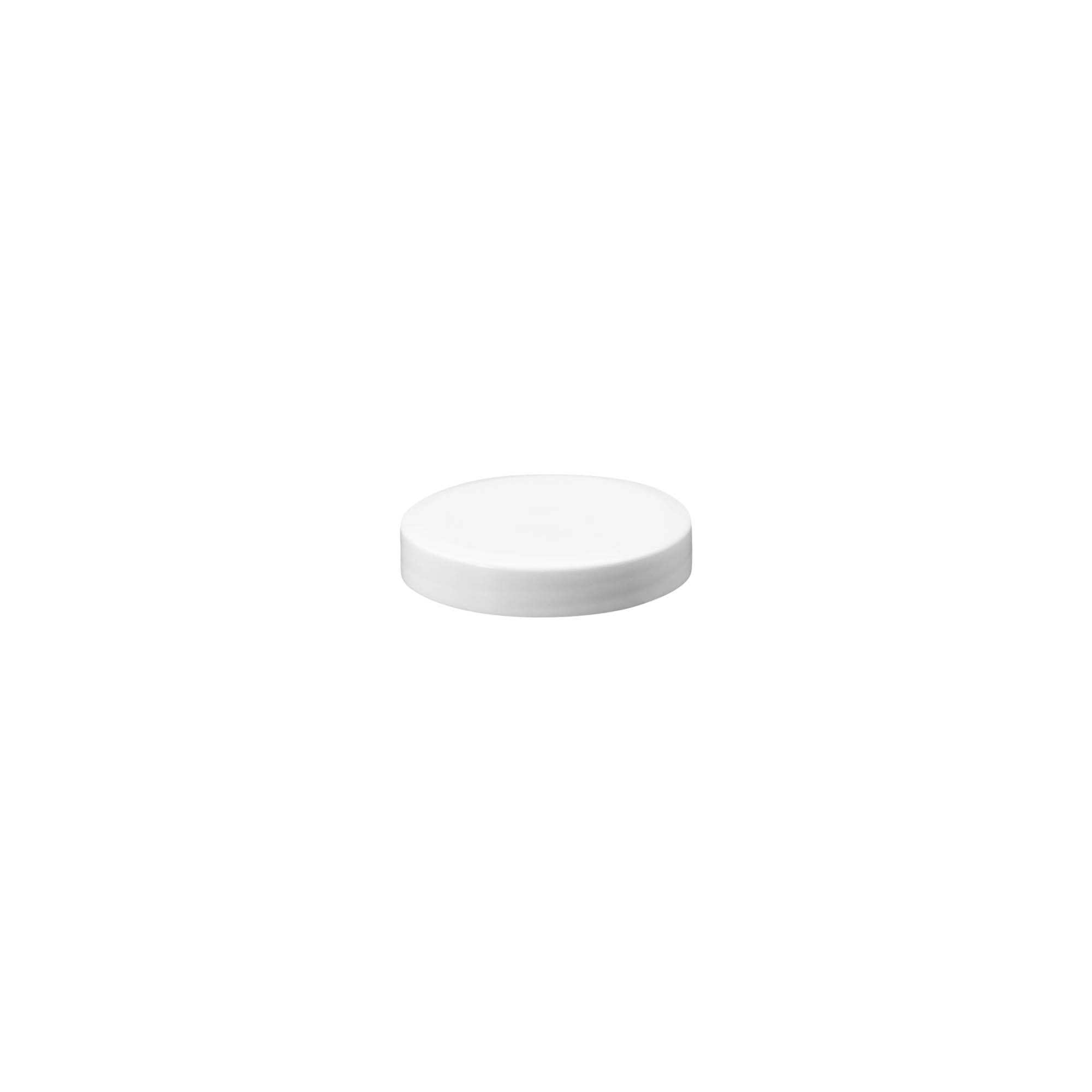 Screw cap 'White Line' 12ml, PP plastic, white