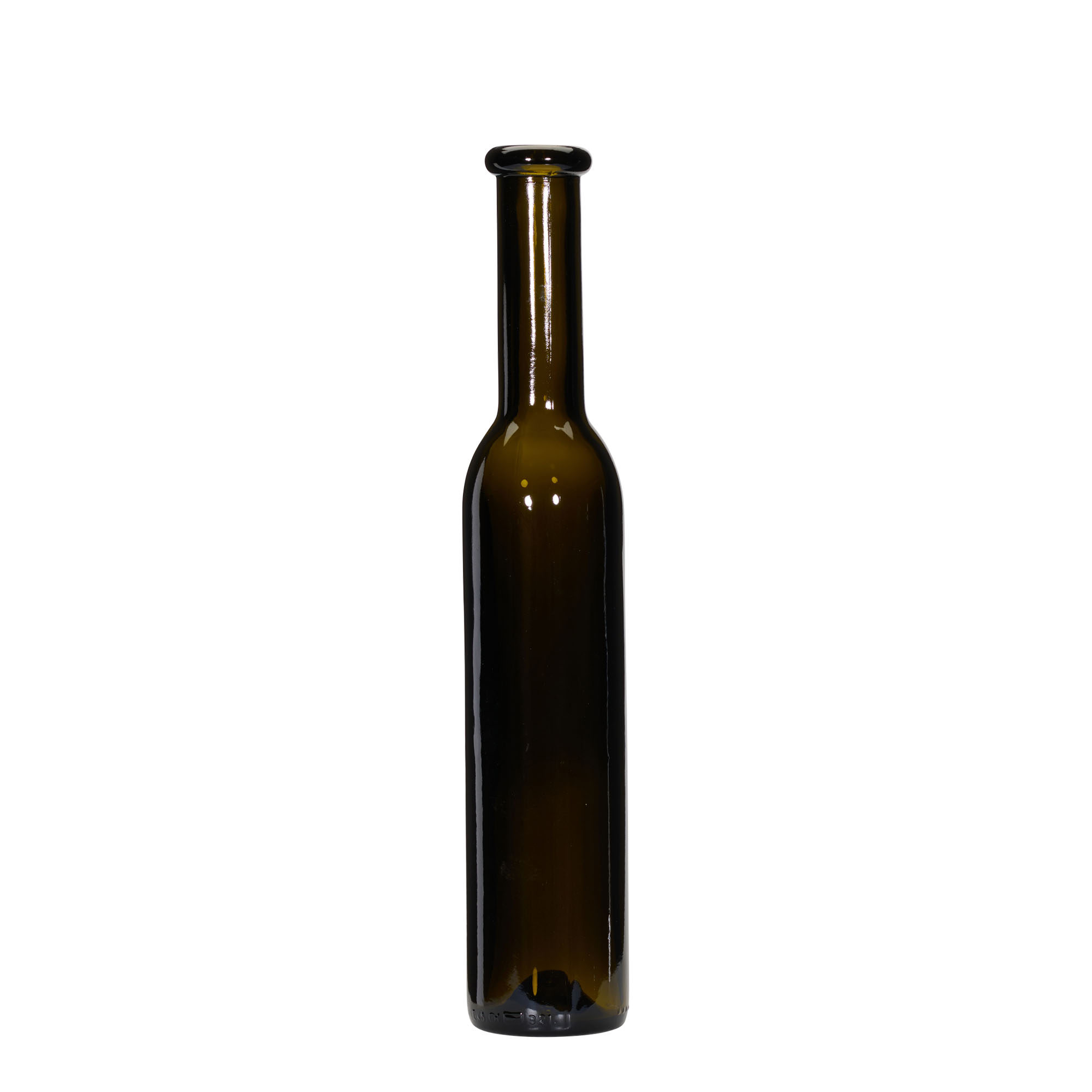 250 ml glass bottle 'Rocky', antique green, opening: cork 250 ml glass bottle 'Rocky', antique green, opening: cork
