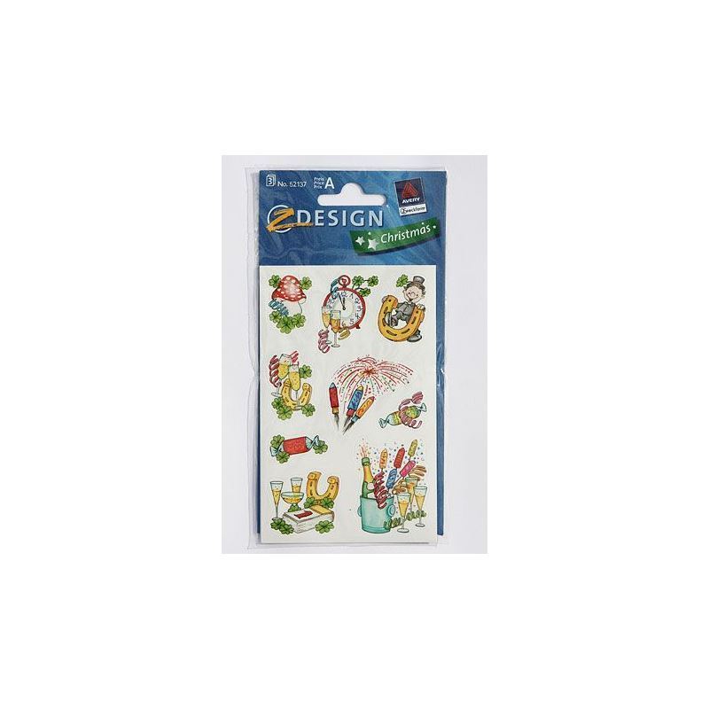 Zweckform Stickers 'New Year's Eve', paper, multicoloured Zweckform Stickers 'New Year's Eve', paper, multicoloured