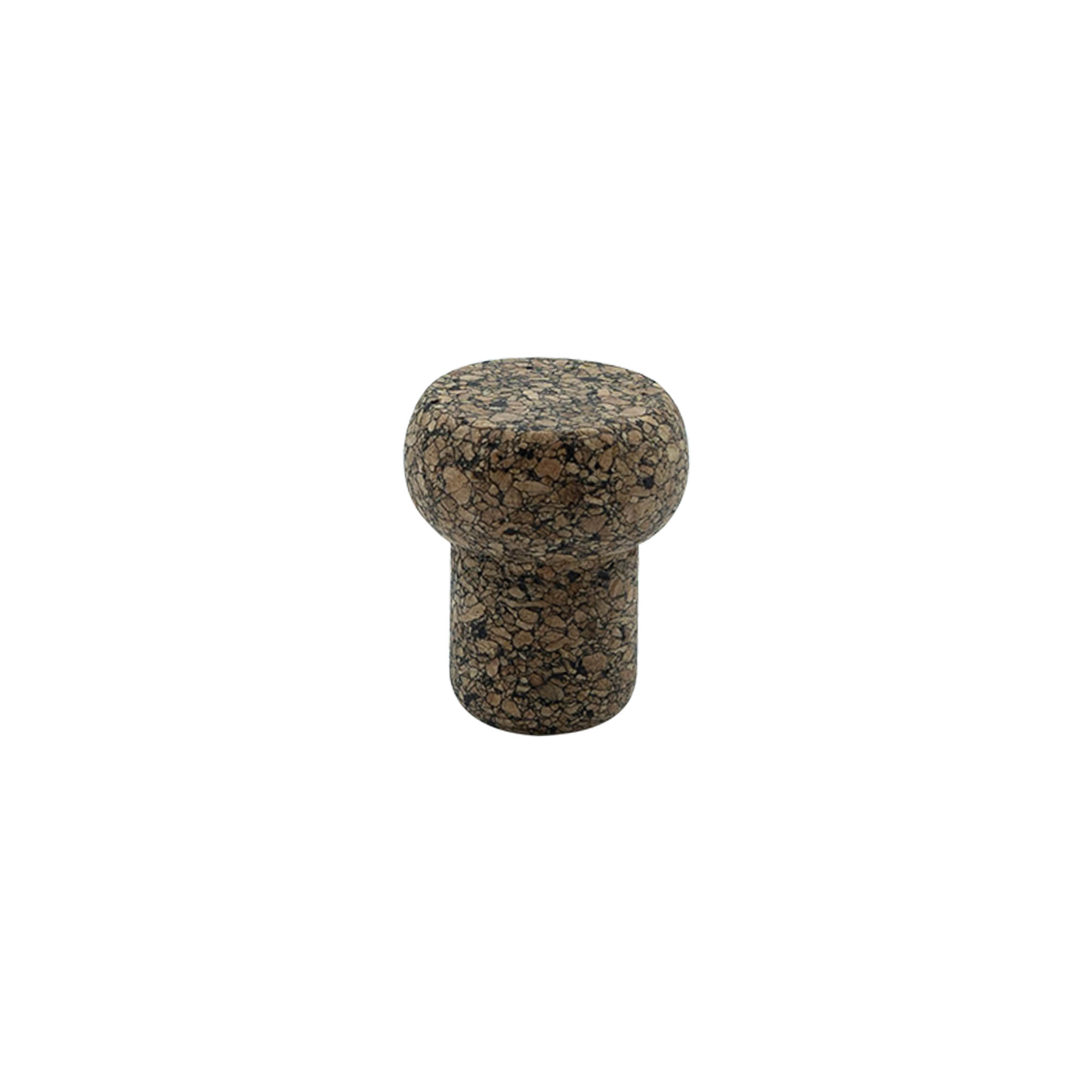 Handle cork 'Barrel' 19.5 mm, Corkcoal, for opening: Cork