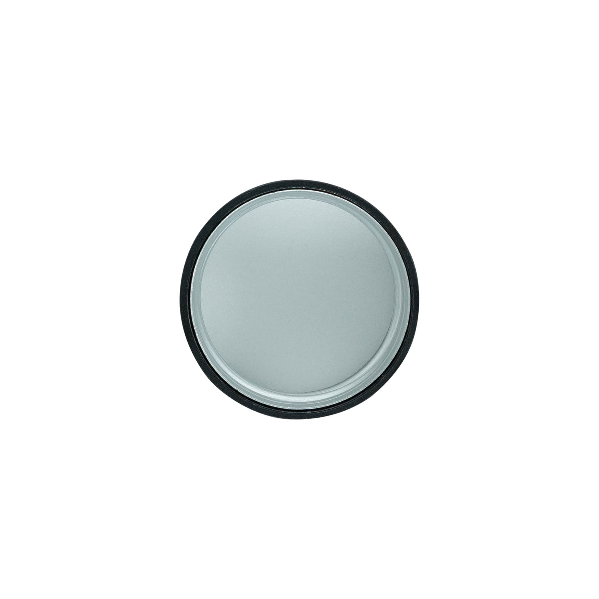Screw cap, metal-plastic, black, for opening: PP 31.5