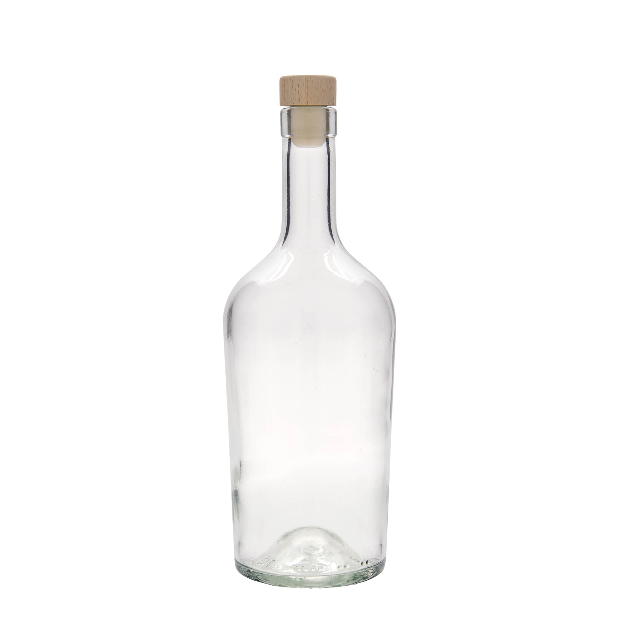 700 ml glass bottle 'Margarethe', opening: cork