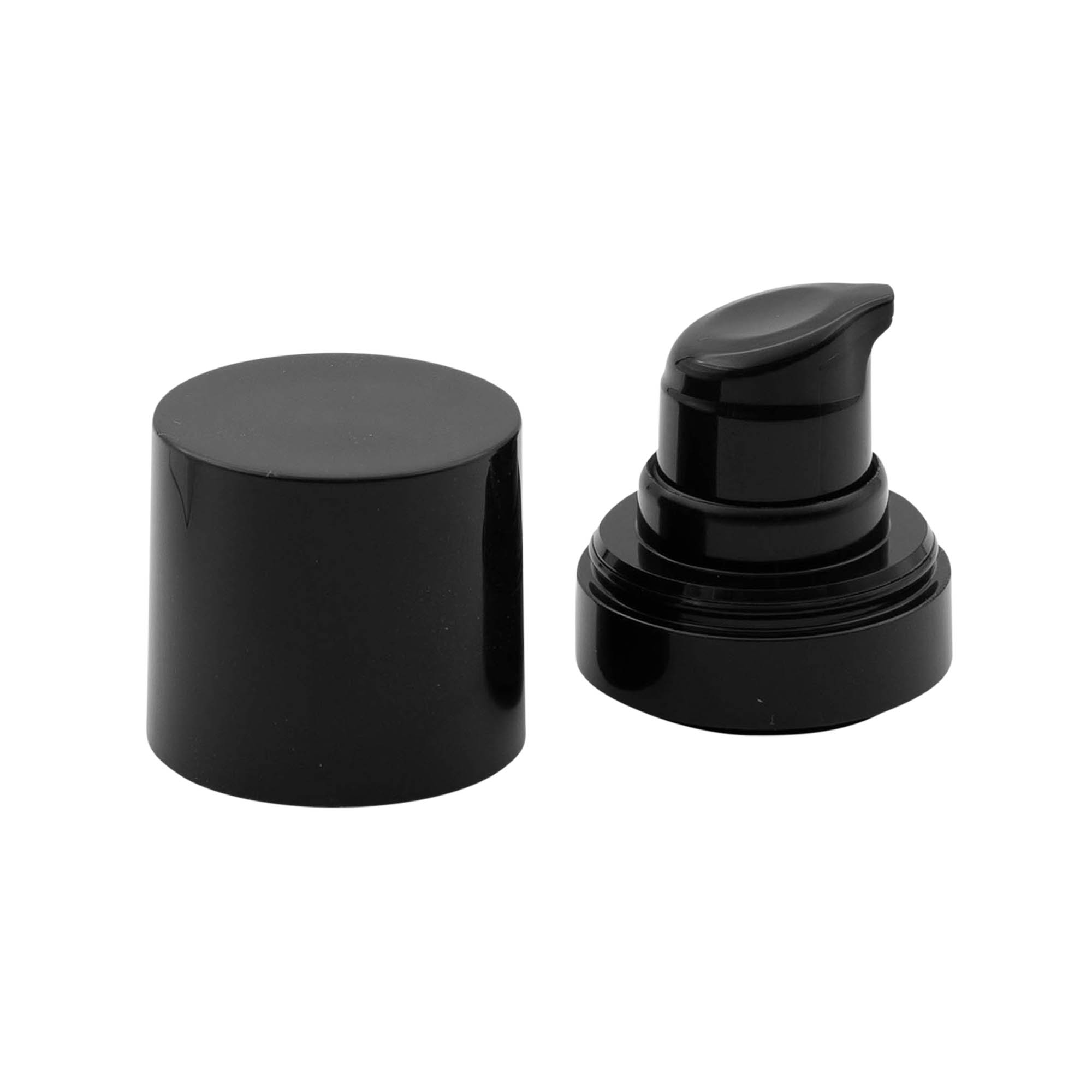 Airless Dispenser Pump Head 'Micro', PP Plastic, Black