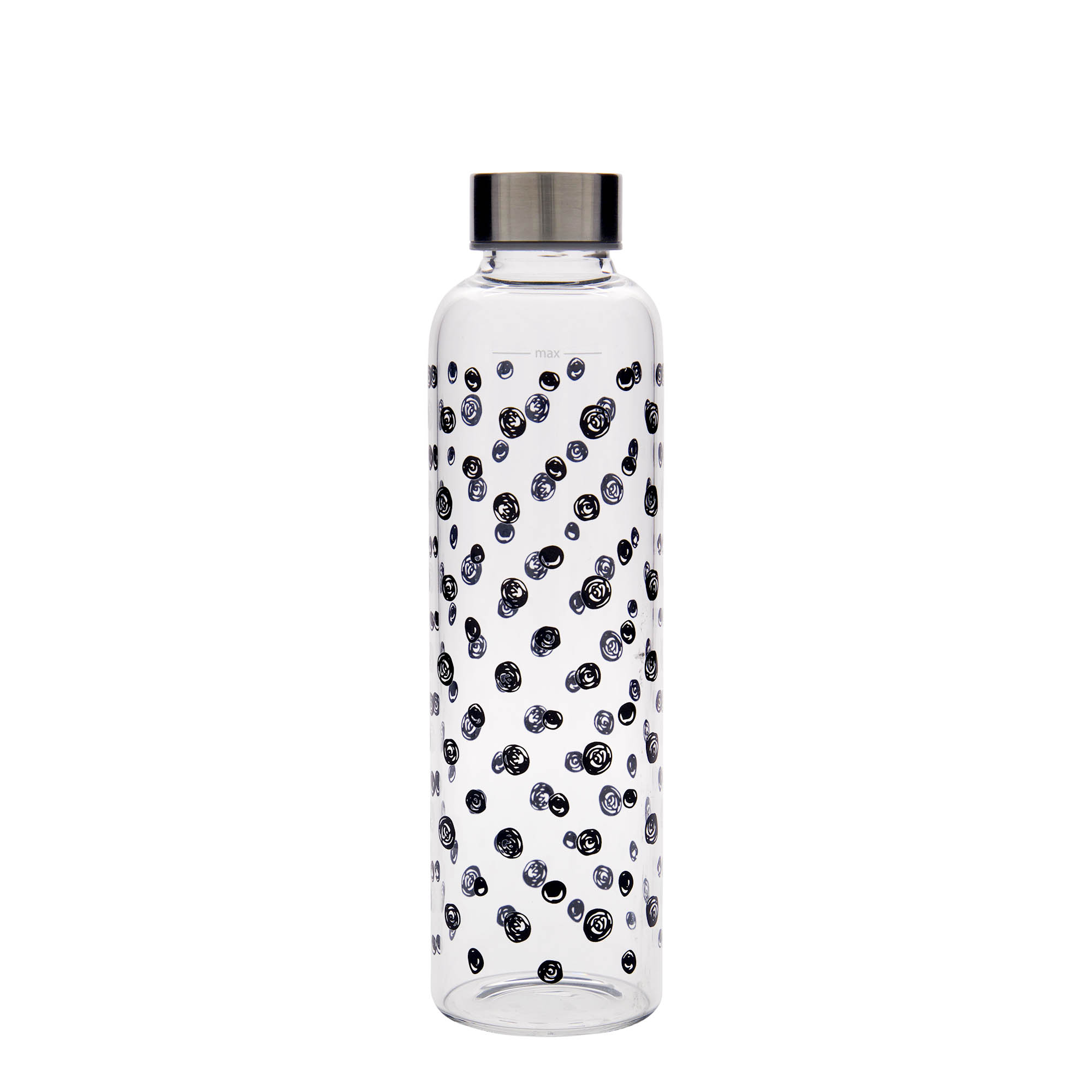 500 ml water bottle 'Perseus', print: black dots, closure: screw cap