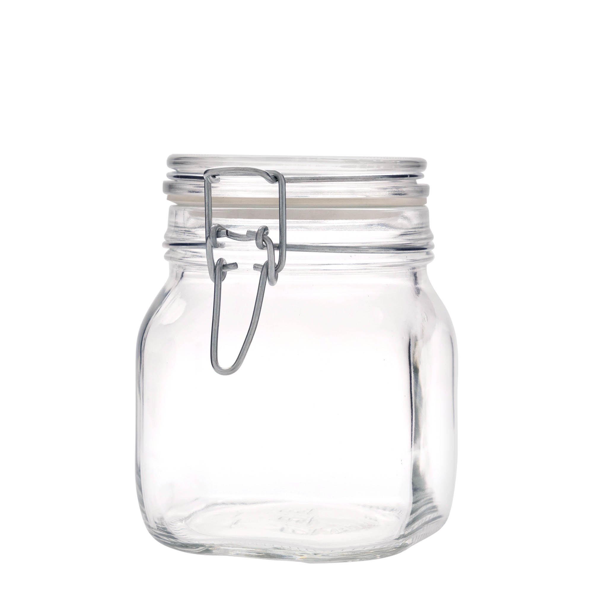 750 ml wire bail jar ‘Fido’, square, opening: wire bail closure